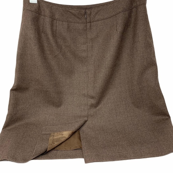 VTG Pendleton Virgin Wool Pencil Skirt 16 Petite Truffle Brown Lined Knee Length - Picture 4 of 12